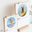 Klemmbrett Kalender mit Aufsteller Runde Sache