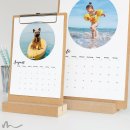 Klemmbrett Kalender mit Aufsteller Runde Sache