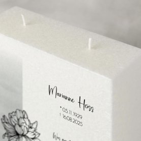 Trauerkerze Docht Gefühlssache 20 x 20 cm