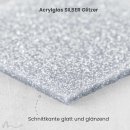 Cake Topper Zur Firmung personalisiert Silber Glitzer